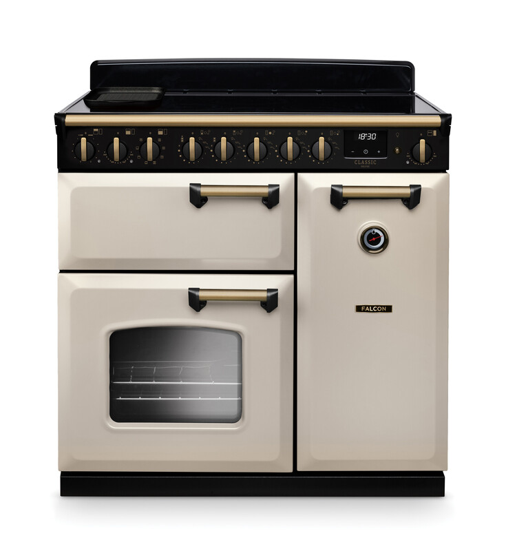 Falcon Classic Standherd mit Backöfen, creme, 110 cm
