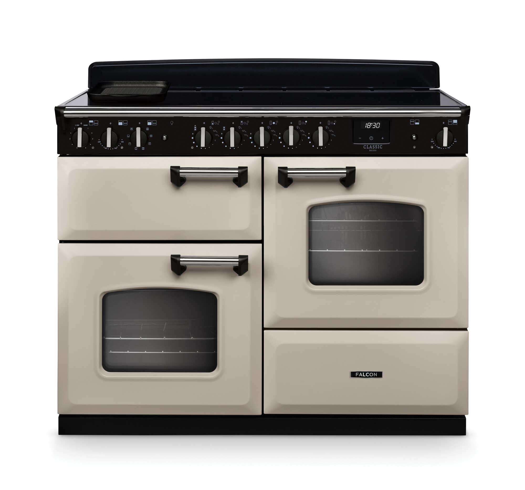 Falcon Classic 110 Induktionsherd mit 3 Öfen, Creme