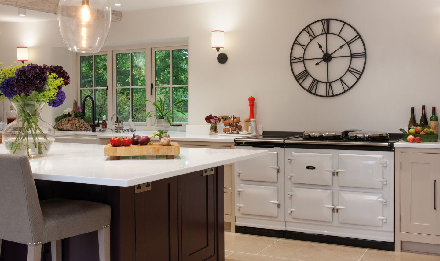 Drinnen, Küche, Innenarchitektur, Kücheninsel