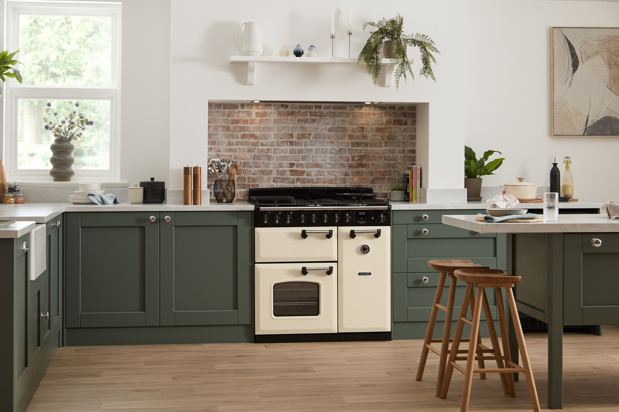 Falcon Classic Deluxe 90 NGC mit 2 Öfen, Gas/Induktion