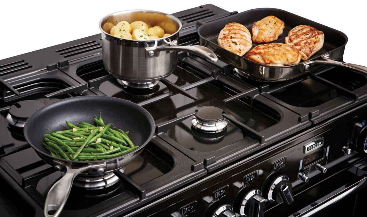 Kochfeld, Drinnen, Küche, Kochpfanne, Kochgeschirr